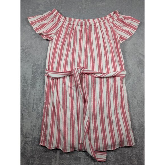 Michael Kors Dresses & Skirts - Michael Kors Dress Womens Size Medium Pink Linen Off The Shoulder Knee Length